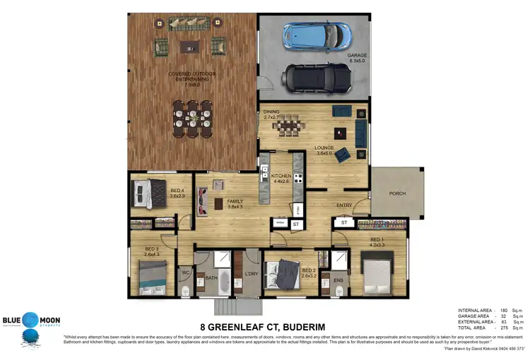 Floorplan of Homely house listing, 8 Greenleaf Ct, Buderim QLD 4556