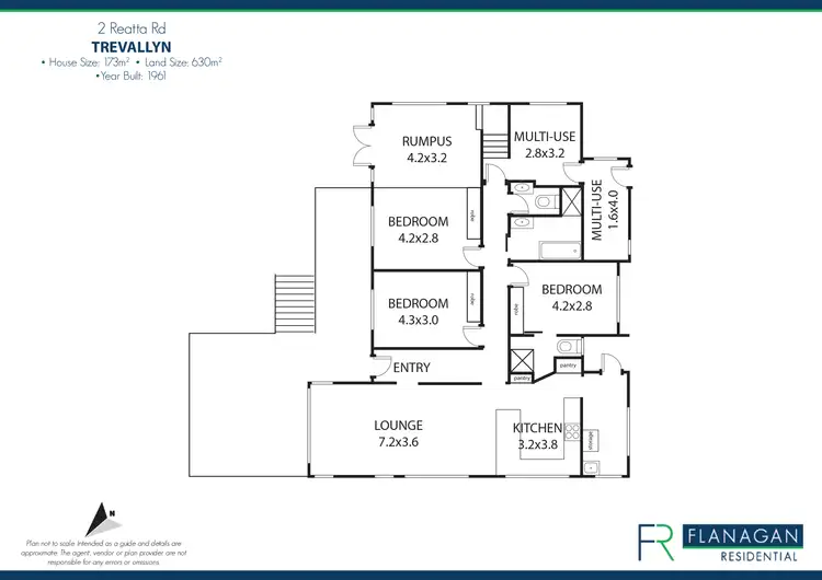 Floorplan of Homely house listing, 2 Reatta Rd, Trevallyn TAS 7250
