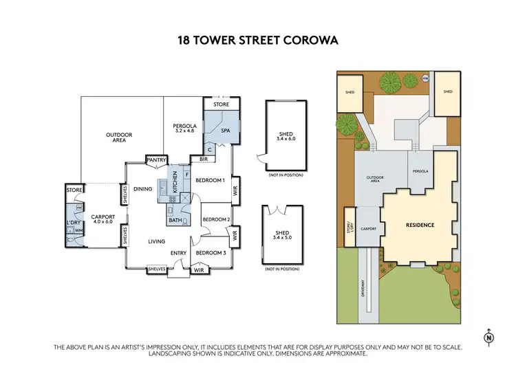 Floorplan of Homely house listing, 18 Tower Street, Corowa NSW 2646