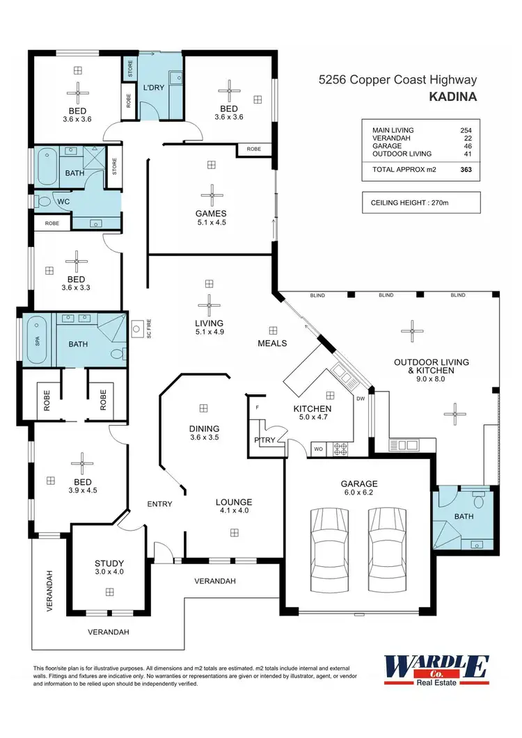 Floorplan of Homely house listing, 5256 Copper Coast Hwy, Kadina SA 5554
