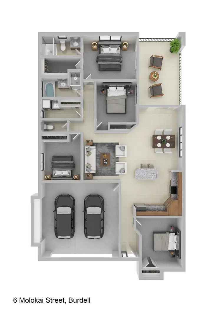 Floorplan of Homely house listing, 6 Molokai St, Burdell QLD 4818