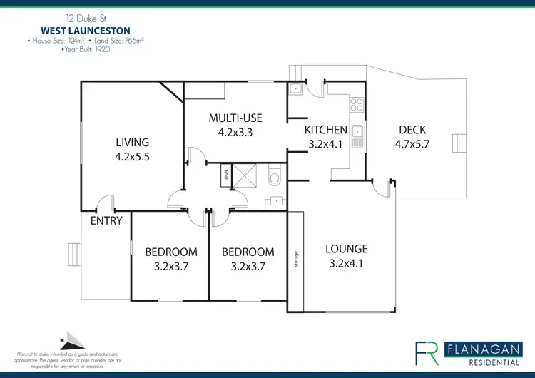 Floorplan of Homely house listing, 12 Duke St, West Launceston TAS 7250