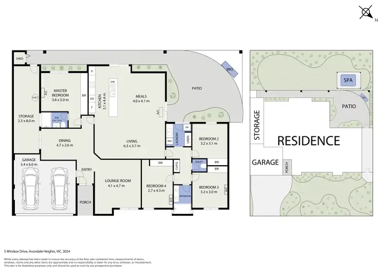 Floorplan of Homely house listing, 5 Windsor Drive, Avondale Heights VIC 3034