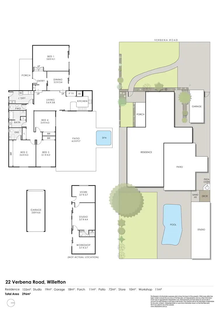 Floorplan of Homely house listing, 22 Verbena Road, Willetton WA 6155
