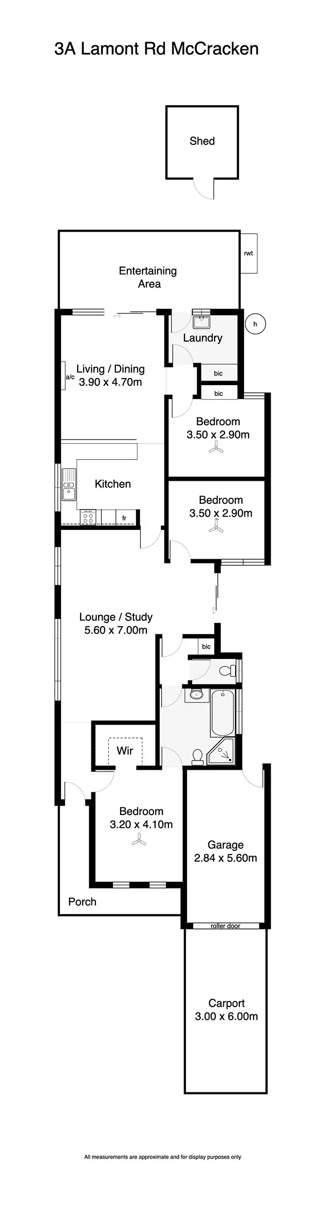 Floorplan of Homely house listing, 3A Lamont Rd, Mccracken SA 5211