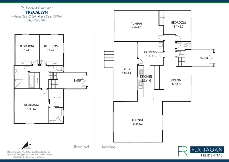 Floorplan of Homely house listing, 24 Floreat Cres, Trevallyn TAS 7250