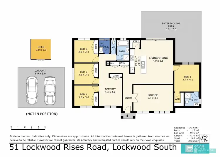 Floorplan of Homely house listing, 51 Lockwood Rises Rd, Lockwood South VIC 3551