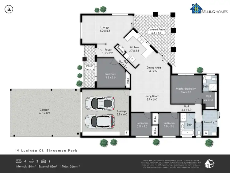 Floorplan of Homely house listing, 19 Lucinda Cl, Sinnamon Park QLD 4073