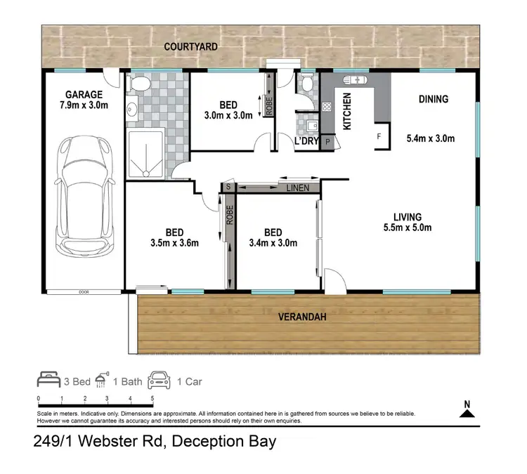 Floorplan of Homely retirement listing, Villa 249/1 Webster Rd, Deception Bay QLD 4508