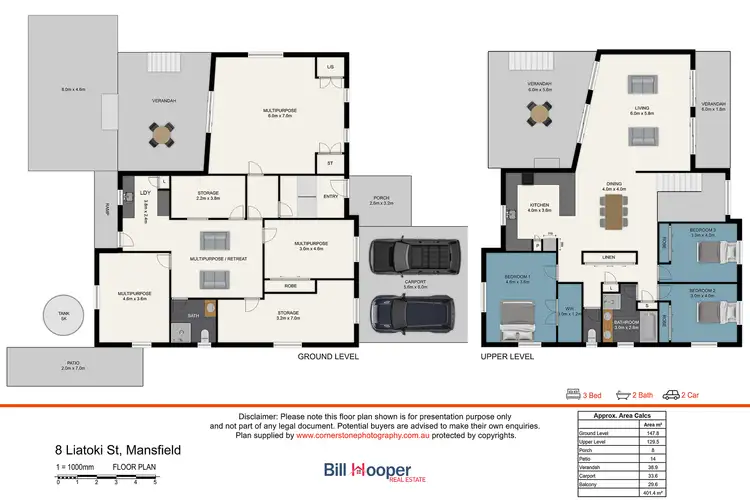 Floorplan of Homely house listing, 8 Liatoki St, Mansfield QLD 4122