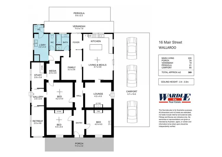 Floorplan of Homely house listing, 16 Mair St, Wallaroo SA 5556