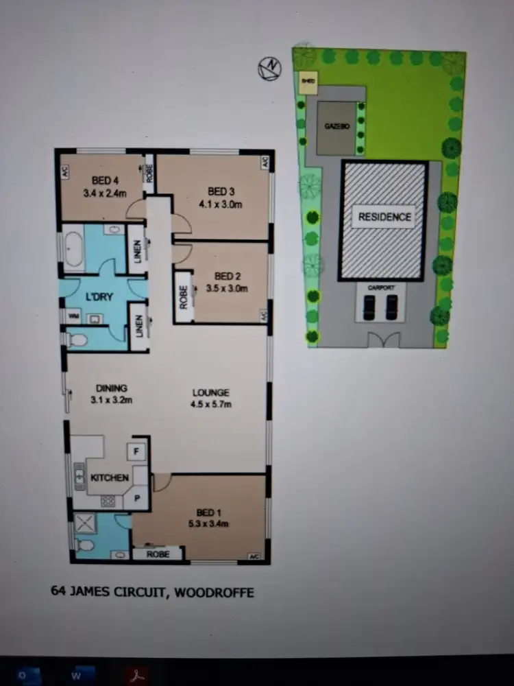 Floorplan of Homely house listing, 64 James Circuit, Woodroffe NT 830