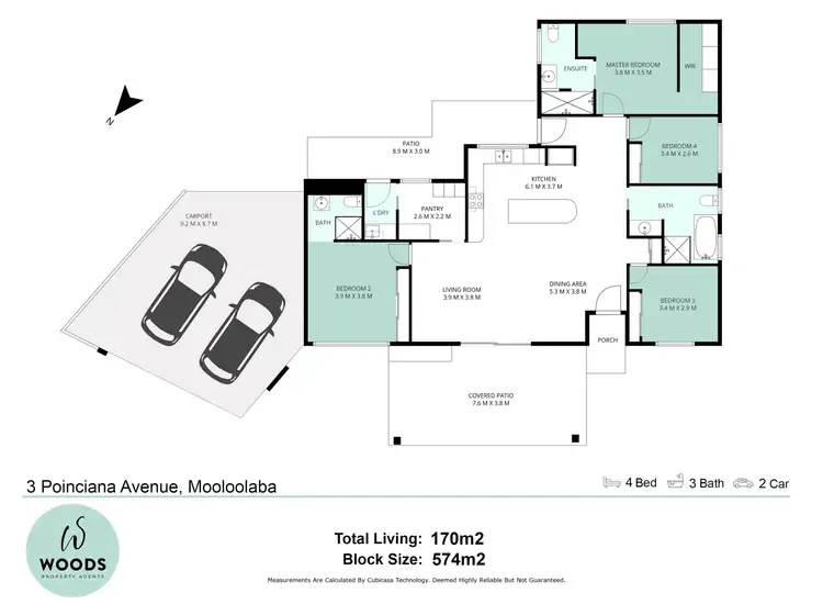 Floorplan of Homely house listing, 3 Poinciana Ave, Mooloolaba QLD 4557