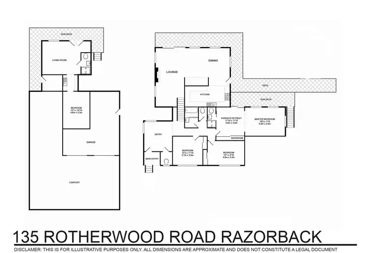 Floorplan of Homely rural property listing, 135 Rotherwood Rd, Razorback NSW 2571