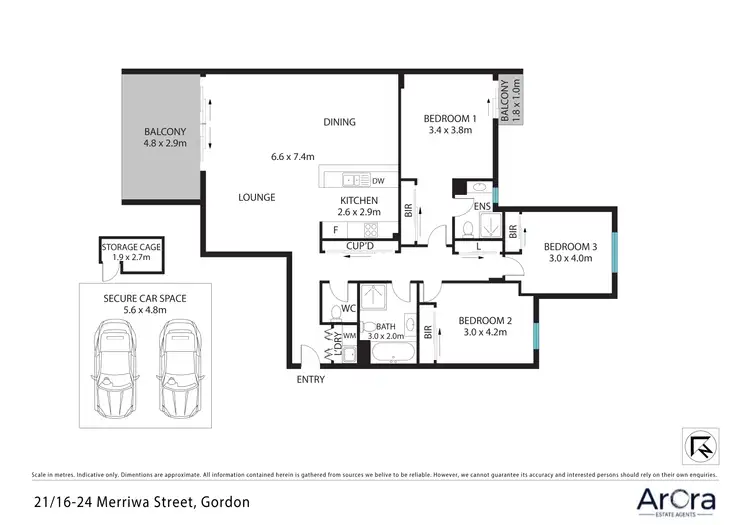 Floorplan of Homely apartment listing, Unit 21/16-24 Merriwa St, Gordon NSW 2072