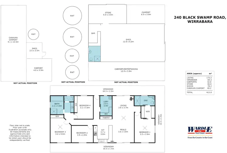 Floorplan of Homely house listing, 240 Black Swamp Rd, Wirrabara SA 5481