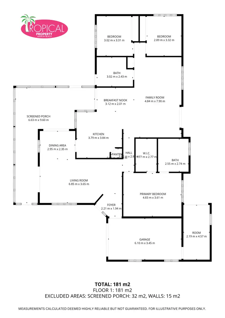 Floorplan of Homely house listing, 1 Derby Tce, Mission Beach QLD 4852