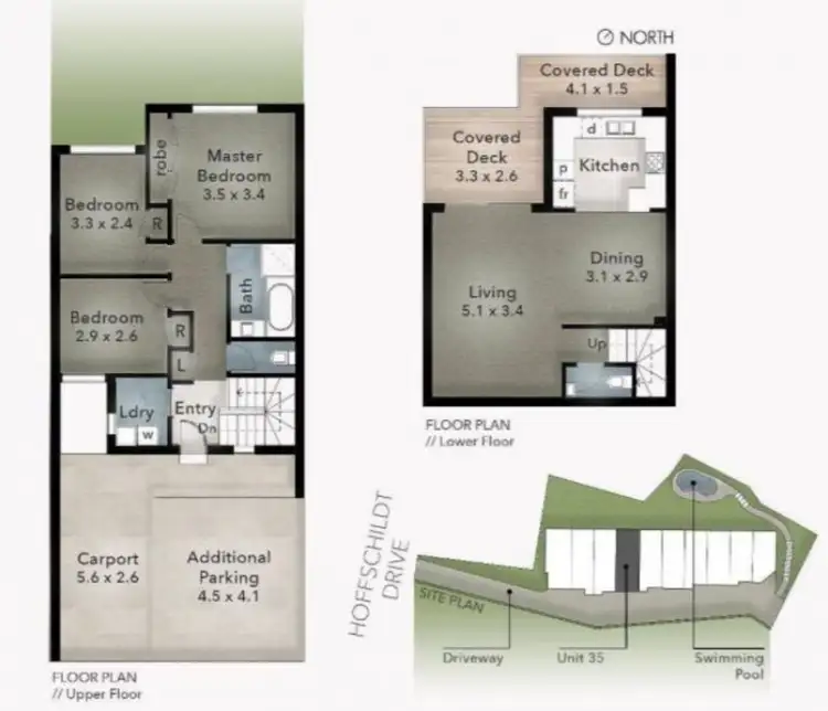 Floorplan of Homely townhouse listing, 35/76 Hoffschildt Drive, Currumbin Waters QLD 4223