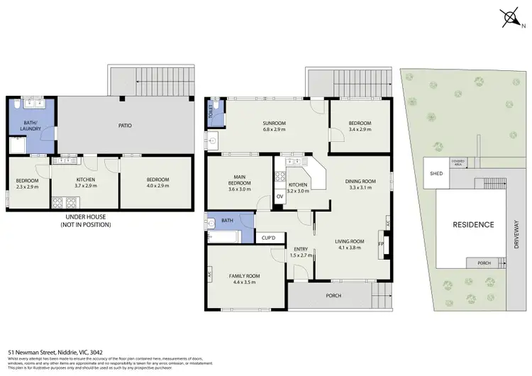Floorplan of Homely house listing, 51 Newman Crescent, Niddrie VIC 3042
