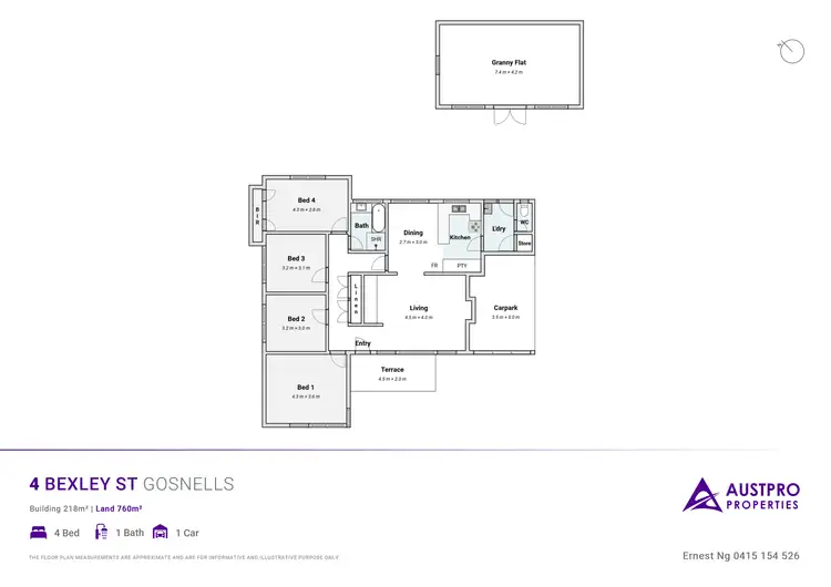 Floorplan of Homely house listing, 4 Bexley Street, Gosnells WA 6110