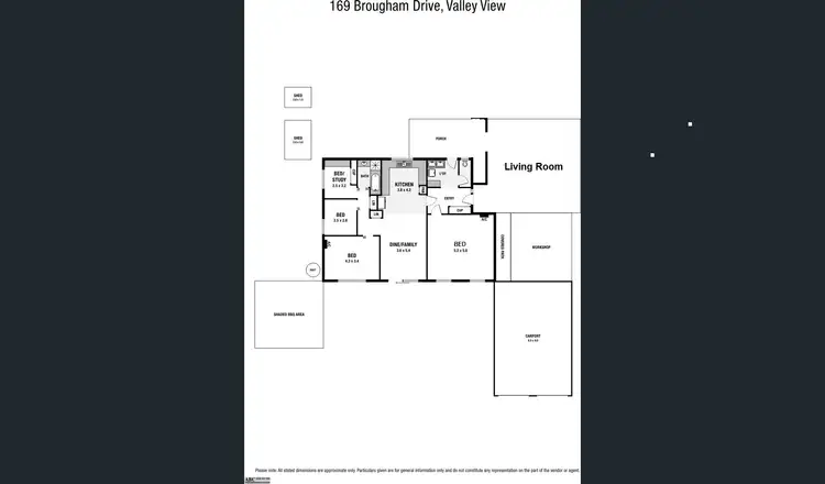 Floorplan of Homely house listing, 169 Brougham Drive, Valley View SA 5093