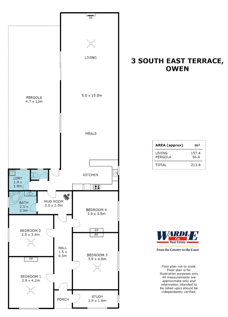 Floorplan of Homely house listing, 3 South East Tce, Owen SA 5460