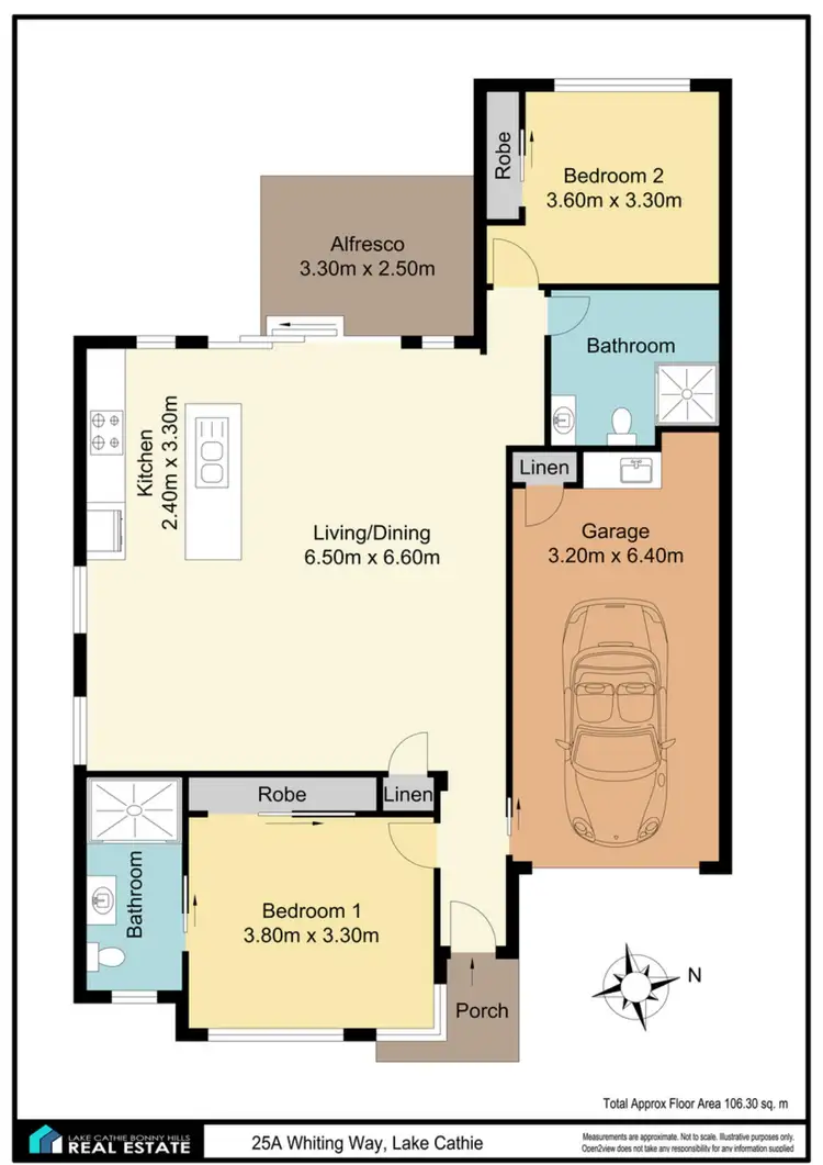 Floorplan of Homely villa listing, 25A Whiting Way, Lake Cathie NSW 2445