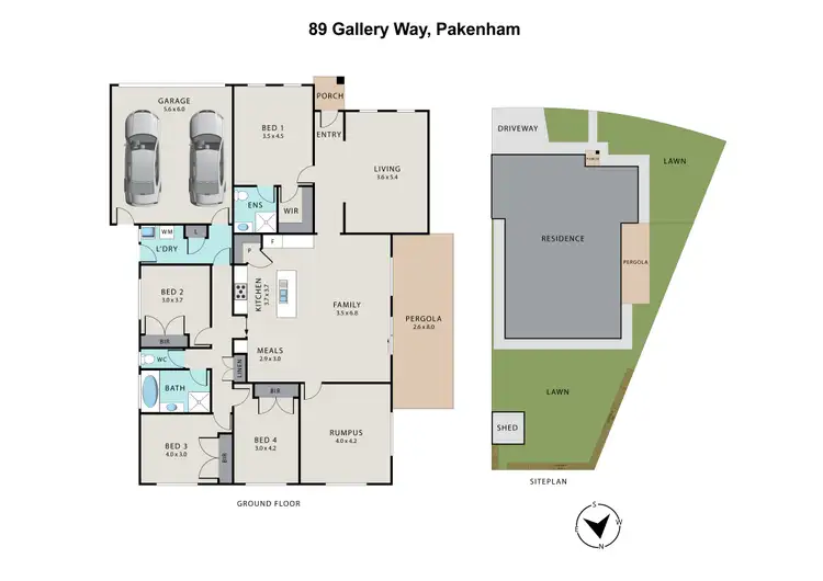 Floorplan of Homely house listing, 89 Gallery Way, Pakenham VIC 3810