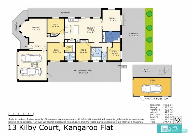 Floorplan of Homely house listing, 13 Kilby Ct, Kangaroo Flat VIC 3555