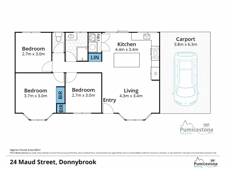 Floorplan of Homely house listing, 24 Maud St, Donnybrook QLD 4510
