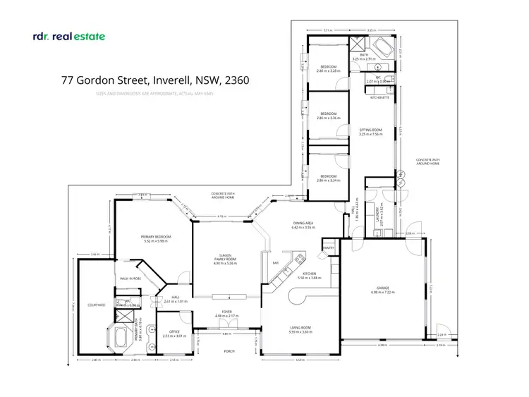 Floorplan of Homely house listing, 77 Gordon Street, Inverell NSW 2360