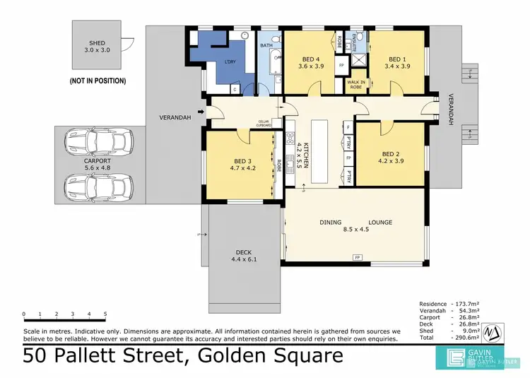 Floorplan of Homely house listing, 50 Pallett St, Golden Square VIC 3555