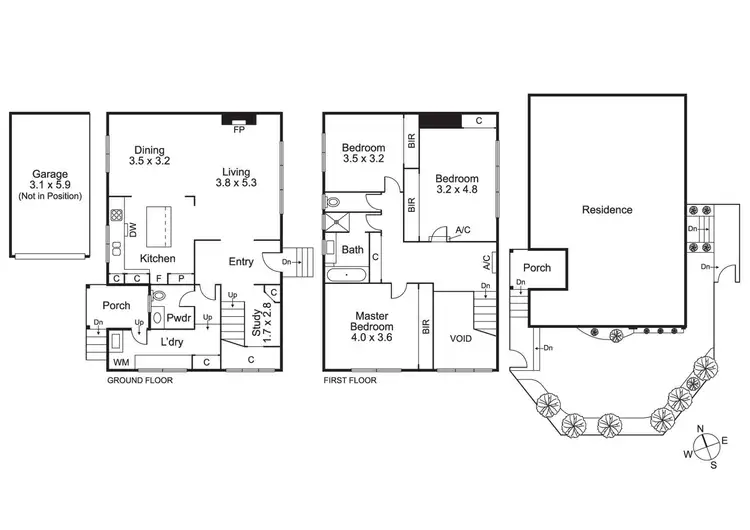 Floorplan of Homely townhouse listing, 11/17-19 Grosvenor St, Brighton VIC 3186