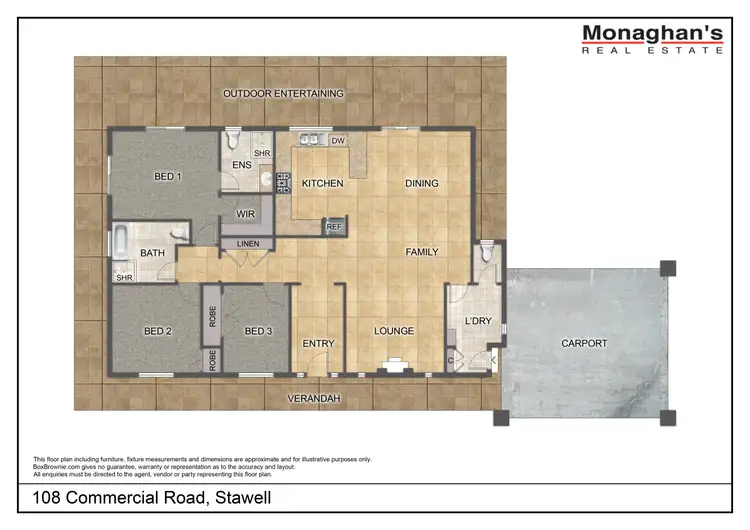 Floorplan of Homely house listing, 108 Commercial Road, Stawell VIC 3380