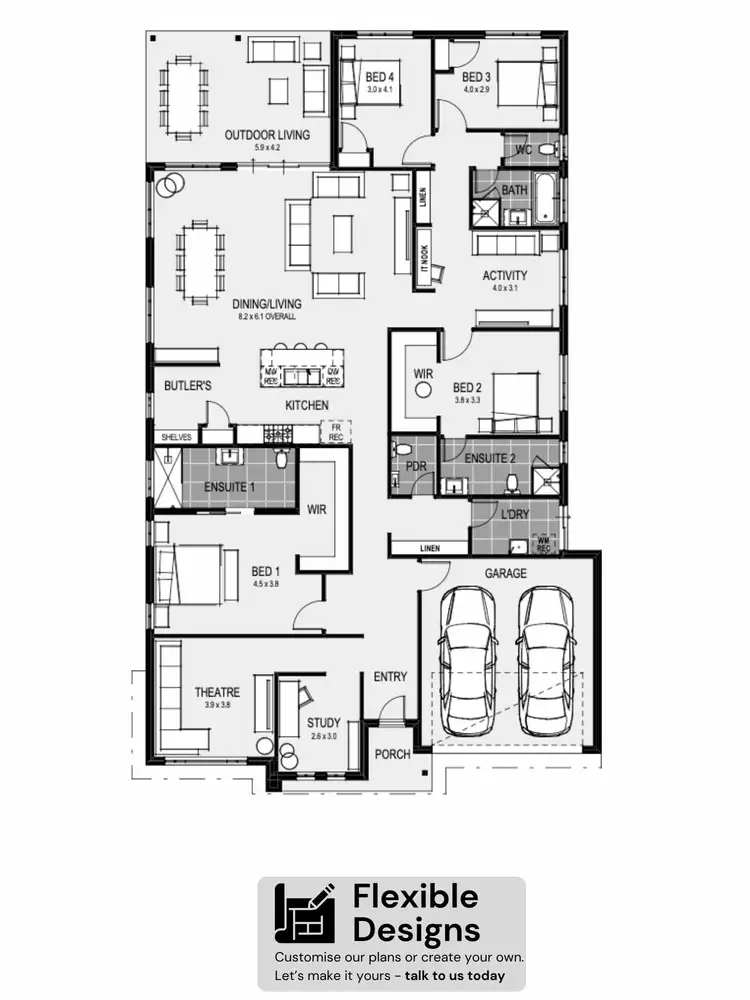 Floorplan of Homely house listing, Lot 8 Hawthorn Street, Parkview Estate, Kilmore VIC 3764