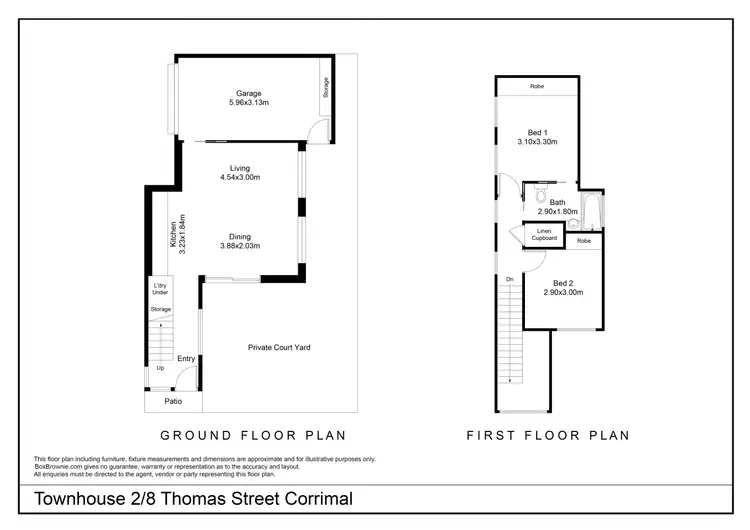 Floorplan of Homely townhouse listing, 2/8 Thomas Street, Corrimal NSW 2518