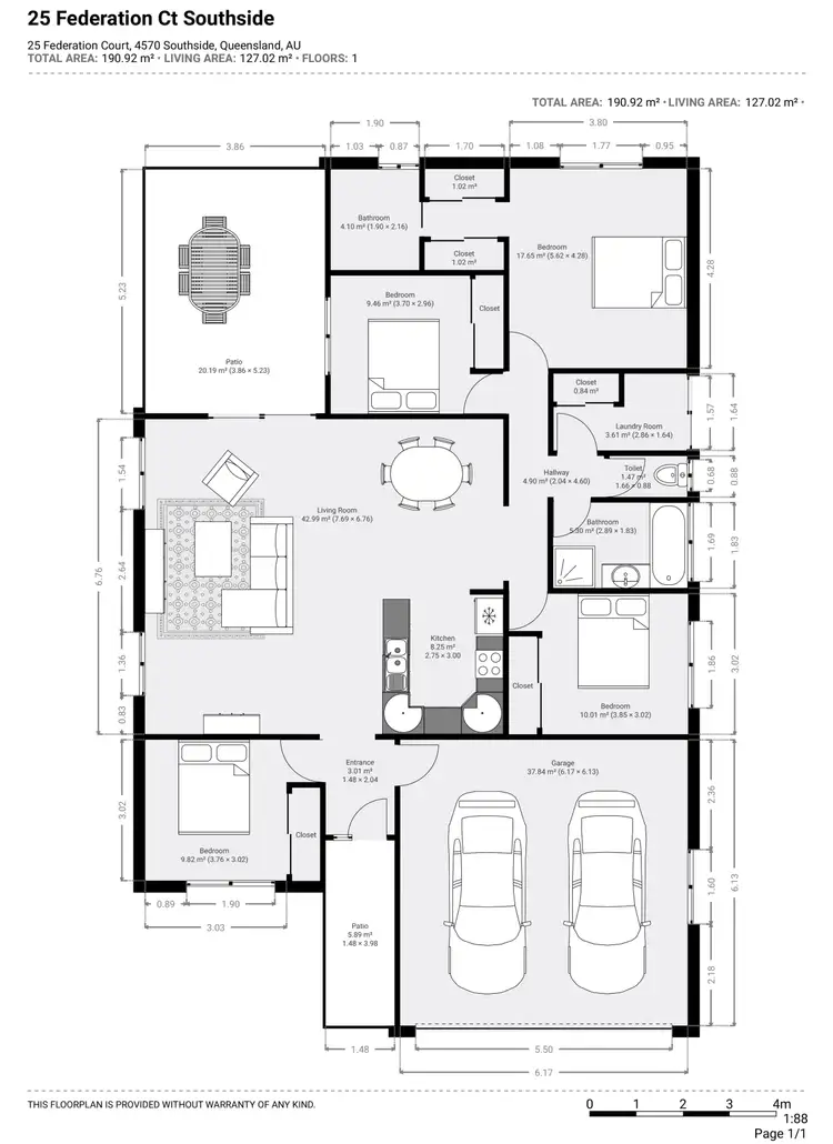 Floorplan of Homely house listing, 25 Federation Ct, Southside QLD 4570