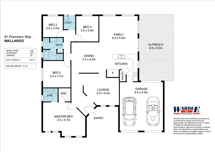 Floorplan of Homely house listing, 91 Pommern Way, Wallaroo SA 5556