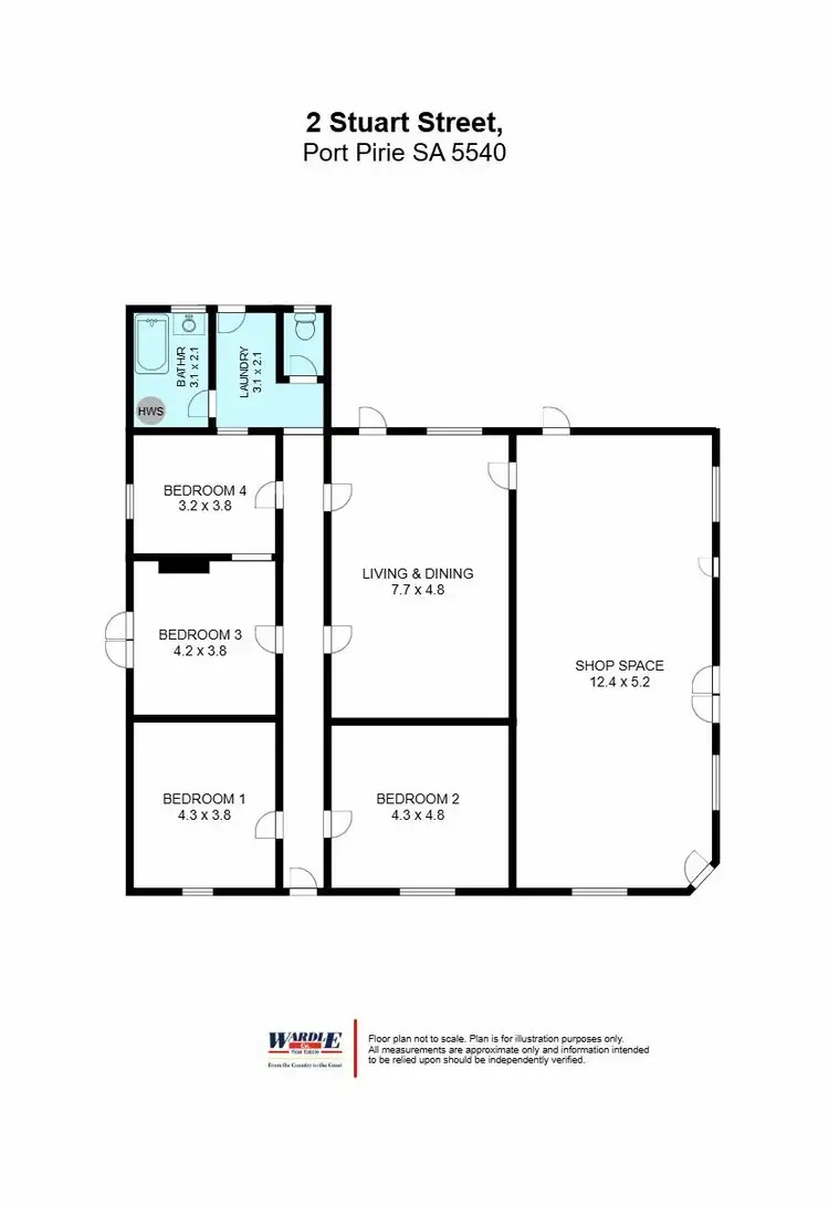 Floorplan of Homely house listing, 2 Stuart Street, Melrose SA 5483