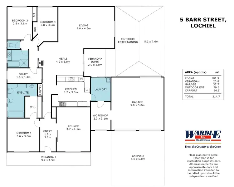 Floorplan of Homely house listing, 5 Barr St, Lochiel SA 5510