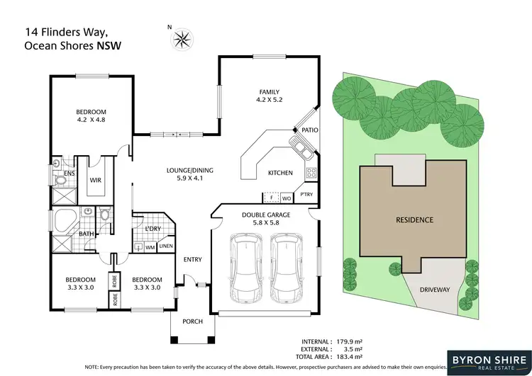 Floorplan of Homely house listing, 14 Flinders Way, Ocean Shores NSW 2483
