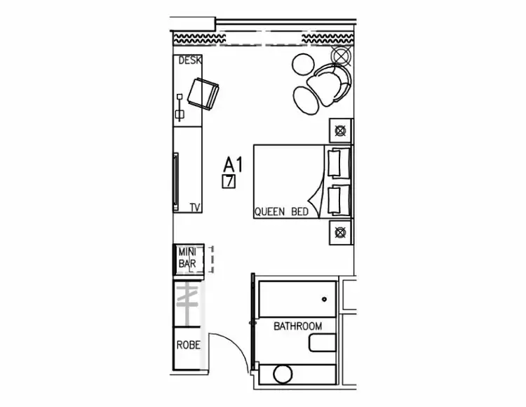 Floorplan of Homely apartment listing, Lot 192/1A Glenelg St, South Brisbane QLD 4101