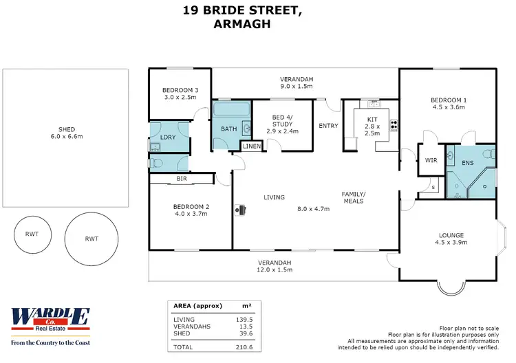 Floorplan of Homely house listing, 19 Bride St, Armagh SA 5453