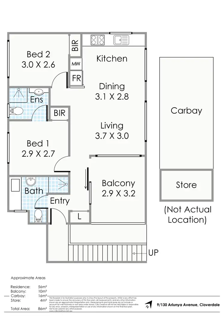 Floorplan of Homely apartment listing, 9/130 Arlunya Avenue, Cloverdale WA 6105