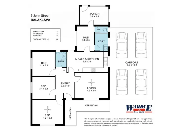 Floorplan of Homely house listing, 3 John St, Balaklava SA 5461