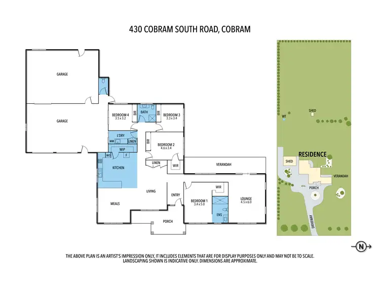 Floorplan of Homely rural property listing, 430 Cobram South Rd, Cobram VIC 3644