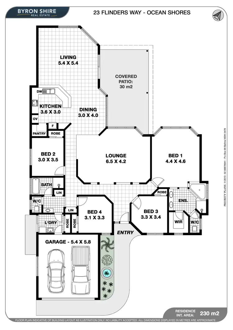 Floorplan of Homely house listing, 23 Flinders Way, Ocean Shores NSW 2483
