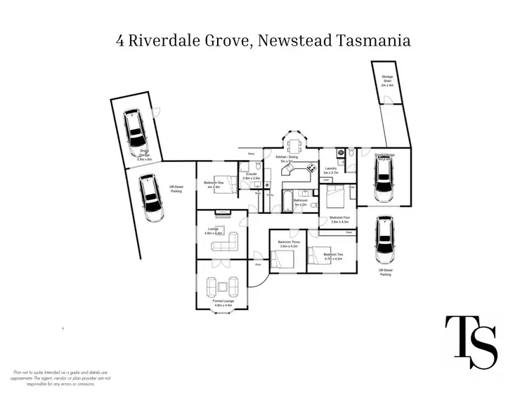 Floorplan of Homely house listing, 4 Riverdale Grove, Newstead TAS 7250