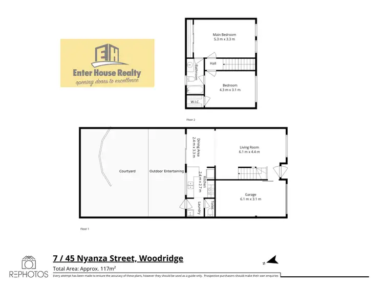 Floorplan of Homely unit listing, Unit 7/45 Nyanza St, Woodridge QLD 4114