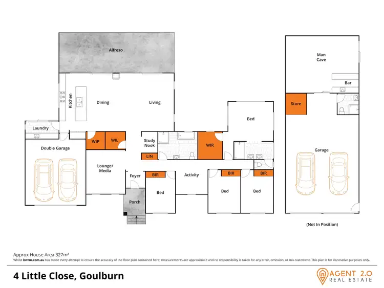 Floorplan of Homely house listing, 4 Little Cl, Goulburn NSW 2580